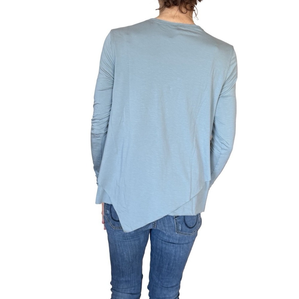 Lululemon Women's Sweetest Day Long Sleeve Tencel Shirt Top in Blue Cast Size 4 - Picture 12 of 16